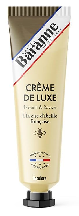 Baranne Colourless Luxury Cream, French Beeswax | Skin Care | Nourishes, Ravive & Assouplit | Long Lasting Shine | 100ml
