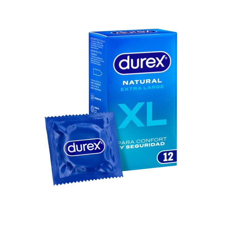 Durex NATURAL XL UDS Condoms, Transparent, Pack of 12